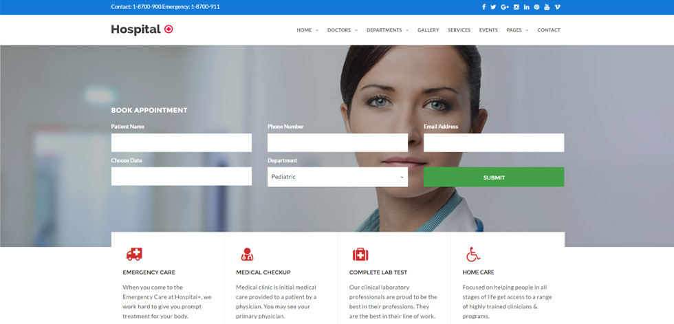 Home page