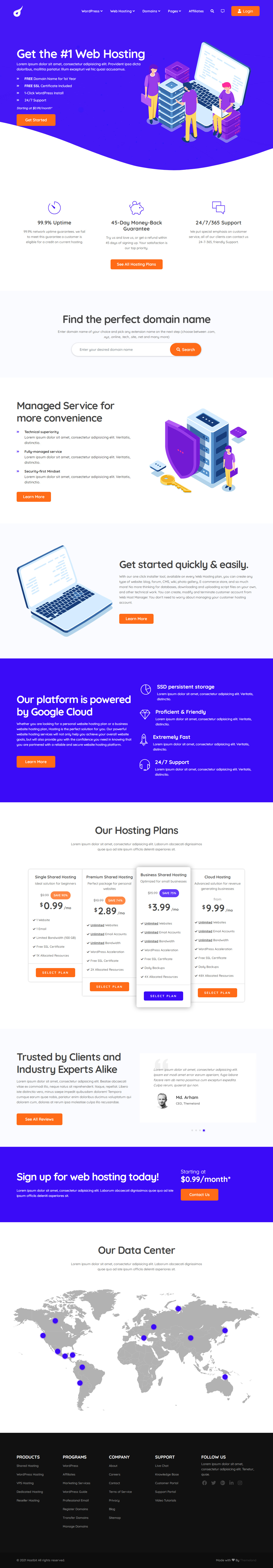 Hostbit HTML5 Hosting Template
