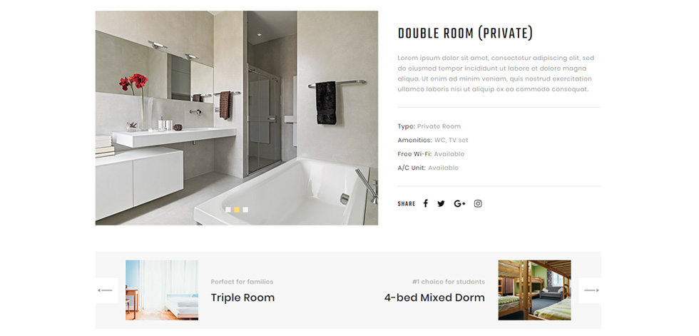 Room details