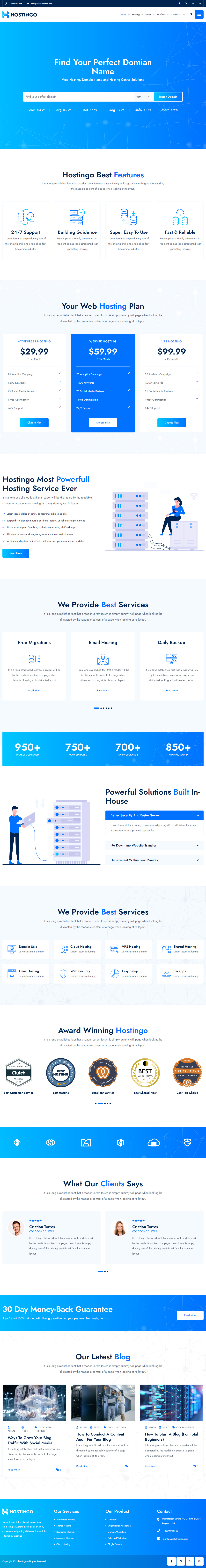 Hostingo WordPress Hosting Themes Premium