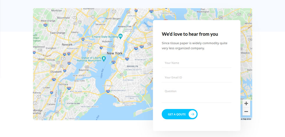 Contact page