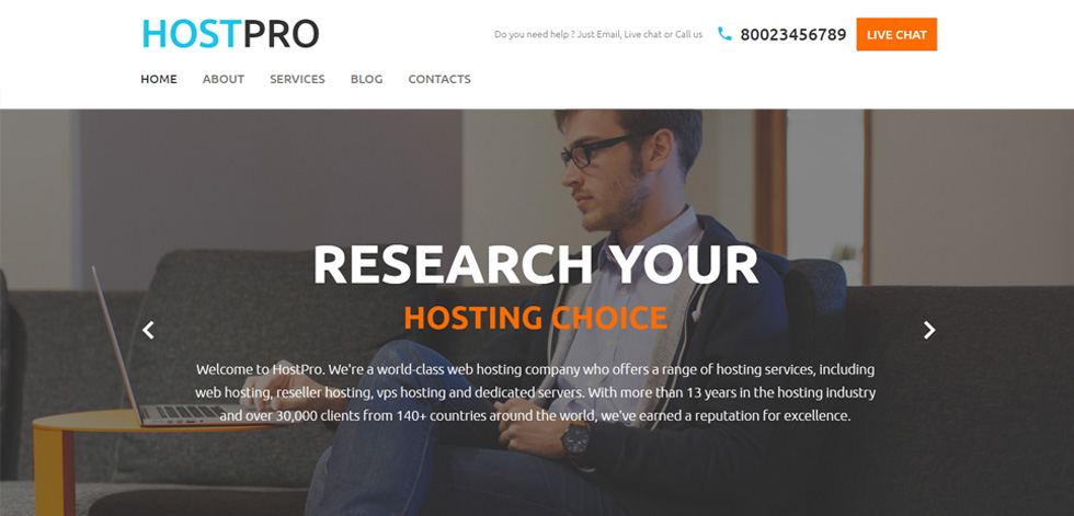 Home page
