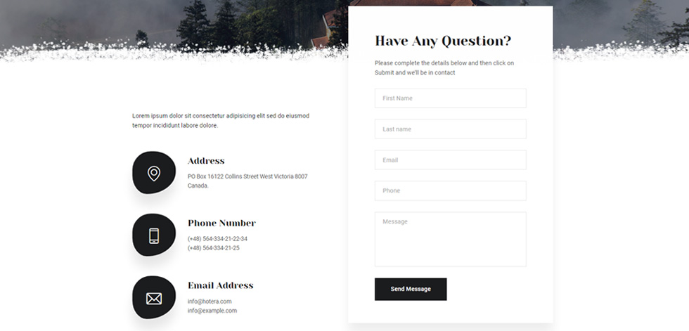 Contact page