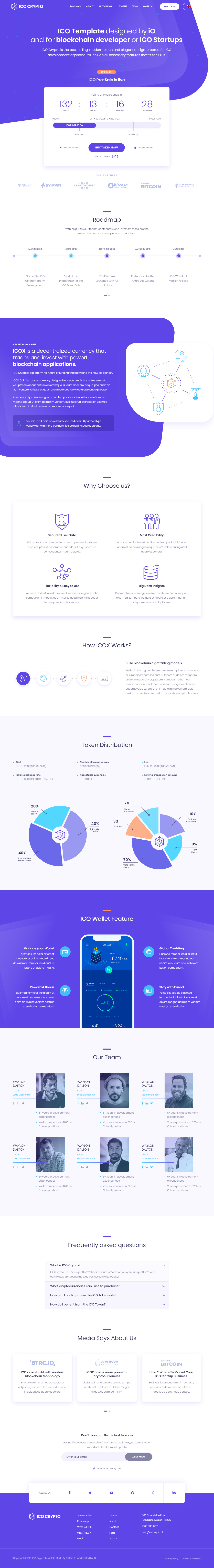 ICO Crypto HTML5 Bootstrap 4 Templates