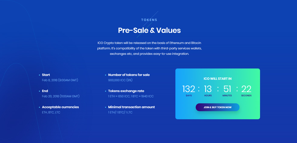 Token sale