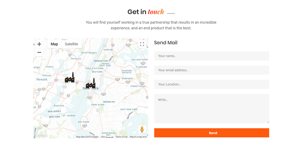 Contact page