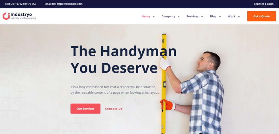 Home page