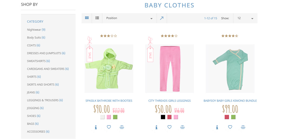 Category page