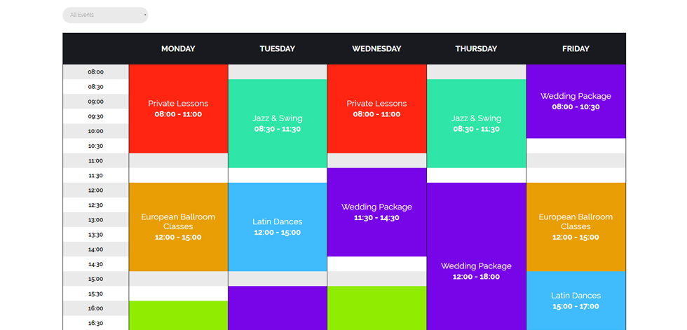 Timetable