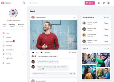 Best Social Media HTML5 Templates 2021