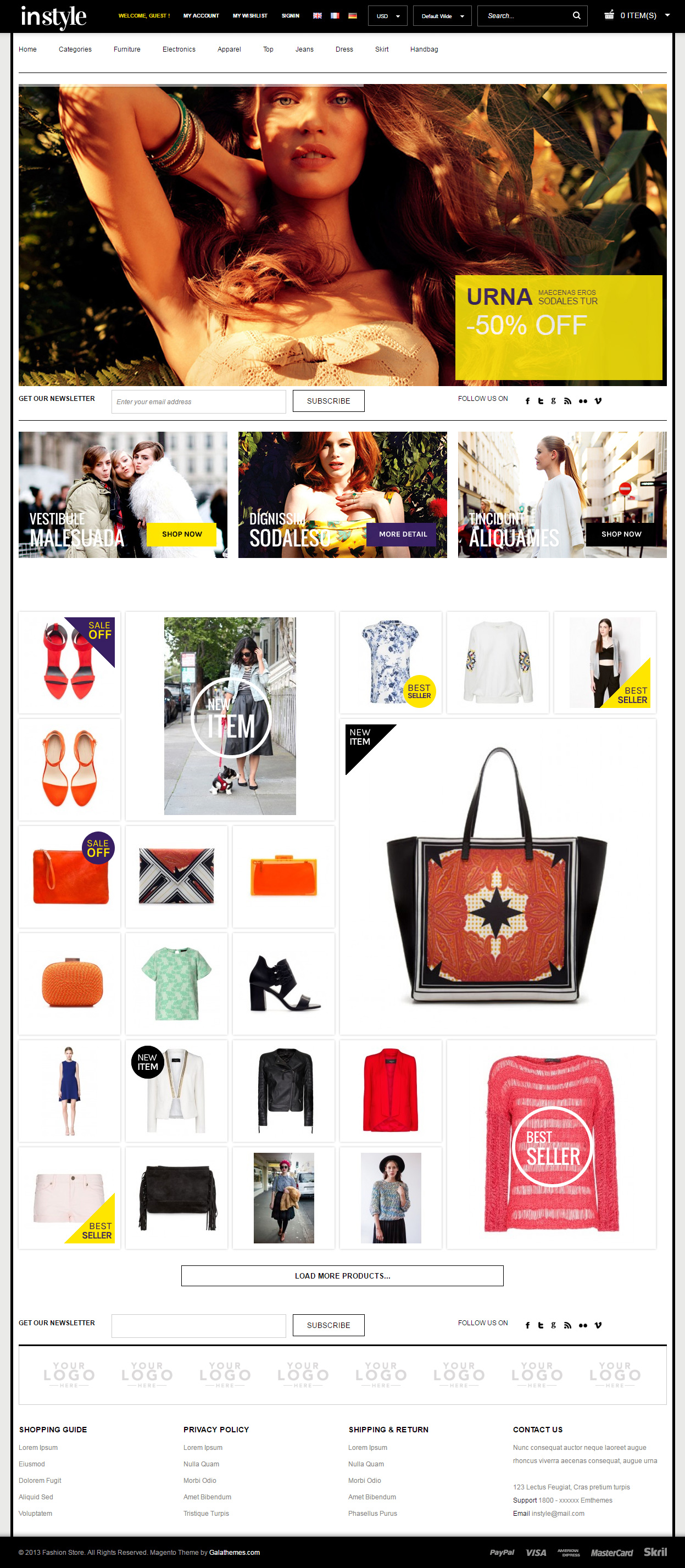 Instyle Magento Theme like Aliexpress