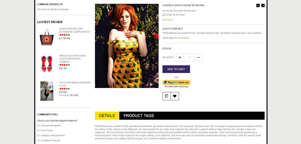 Product page