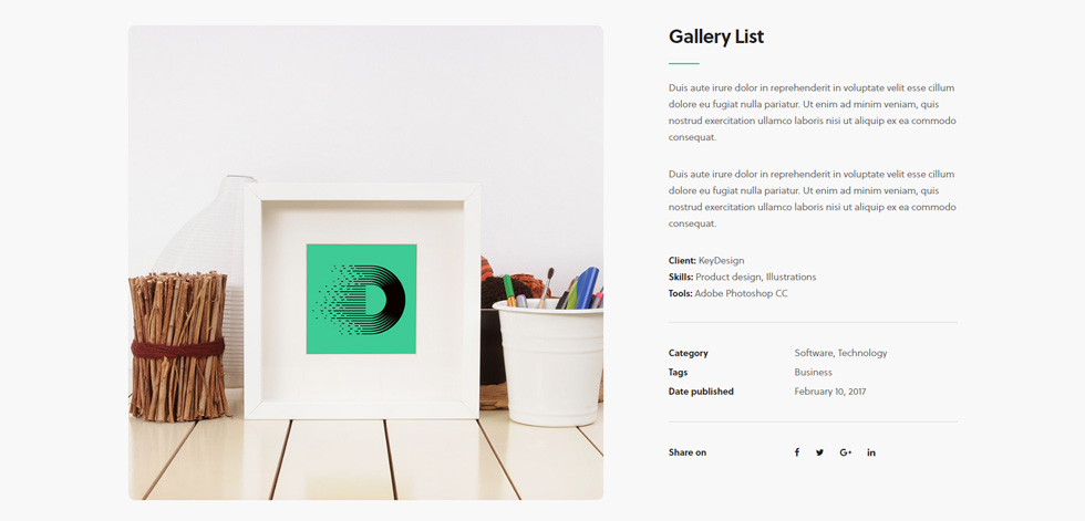 Portfolio single