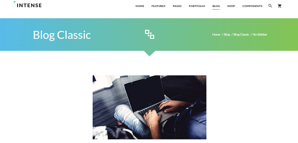 Blog page