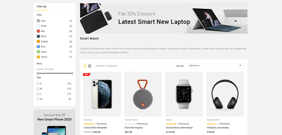 Category page