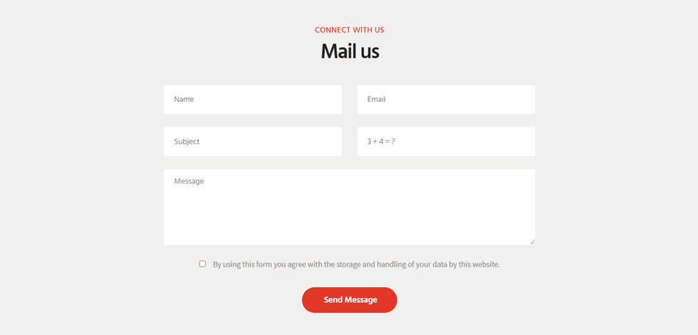 Contact page