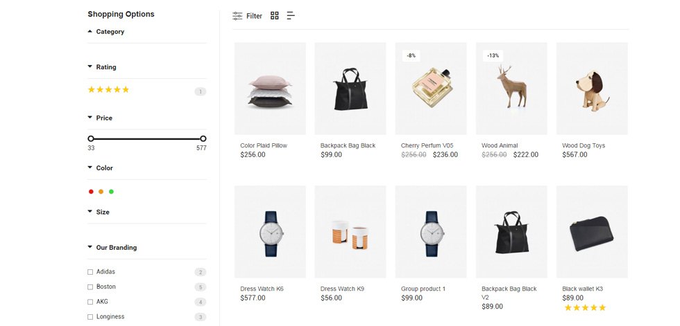 Category page