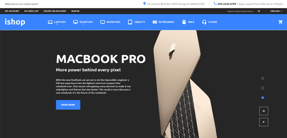 Home page