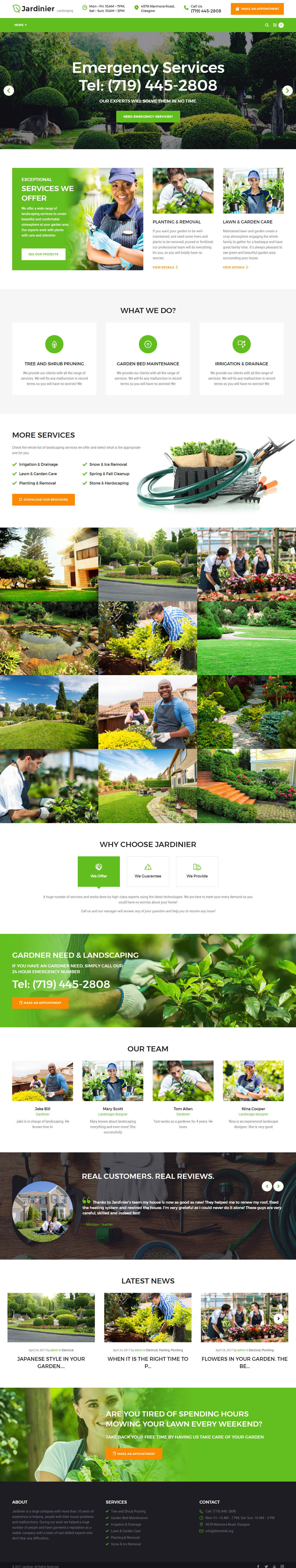Jardiner WordPress Garden Theme