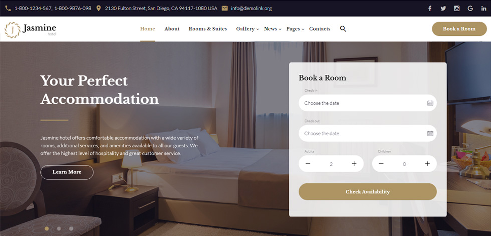 Home page