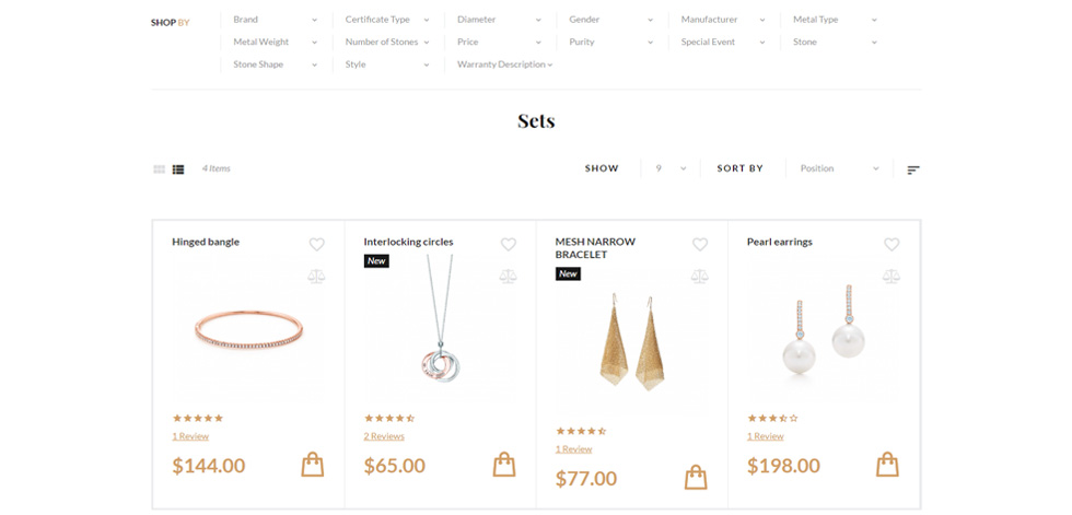 Category page