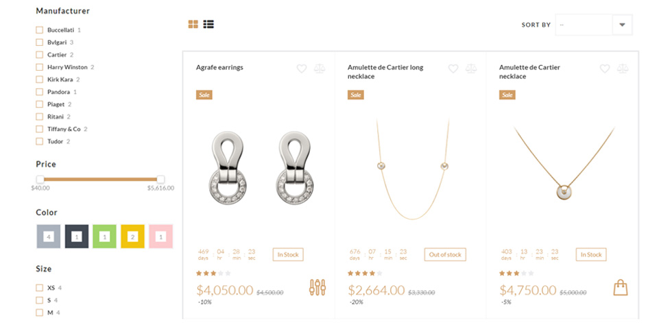 Category page