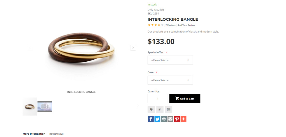 Product page