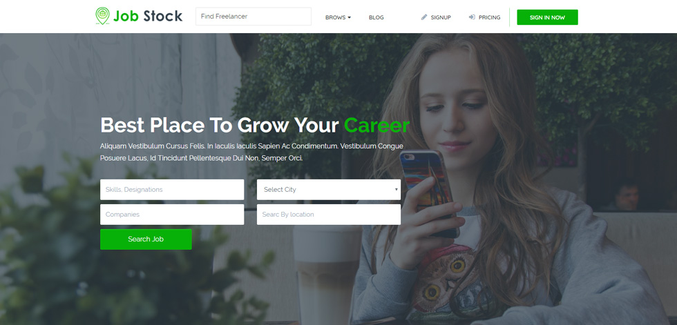 Home page