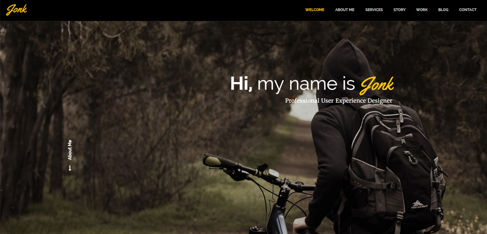 Welcome screen