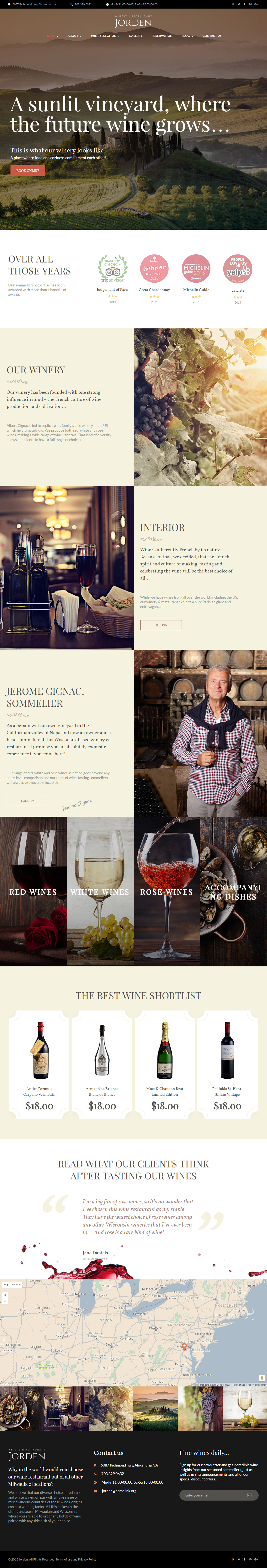 Jorden WordPress Wine Theme