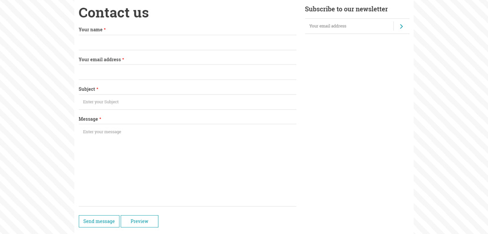 Contact page