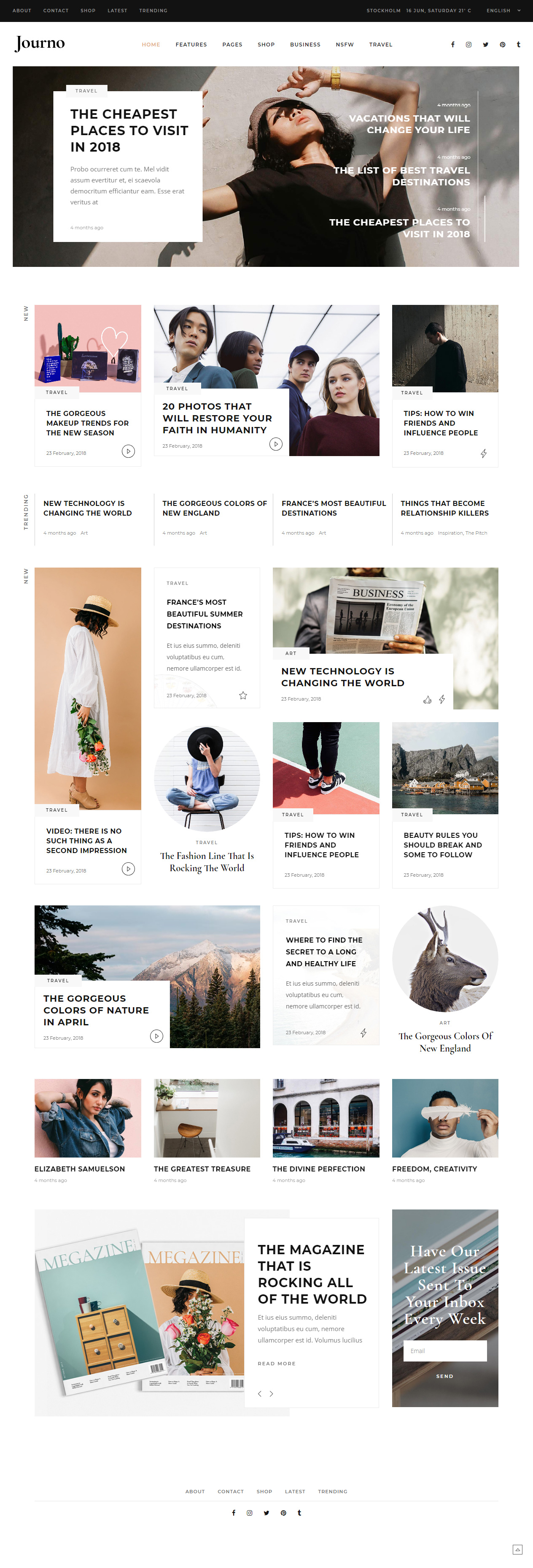 Journo Best Blog WordPress Themes