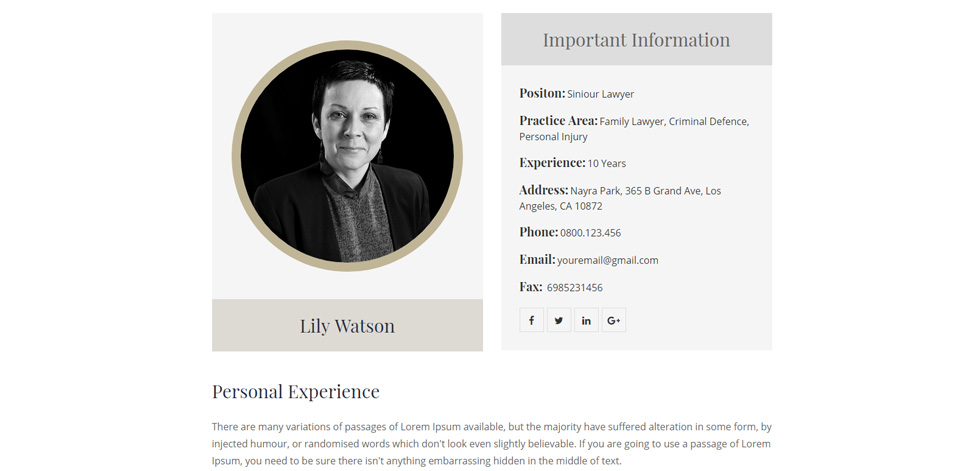 Attorneys single