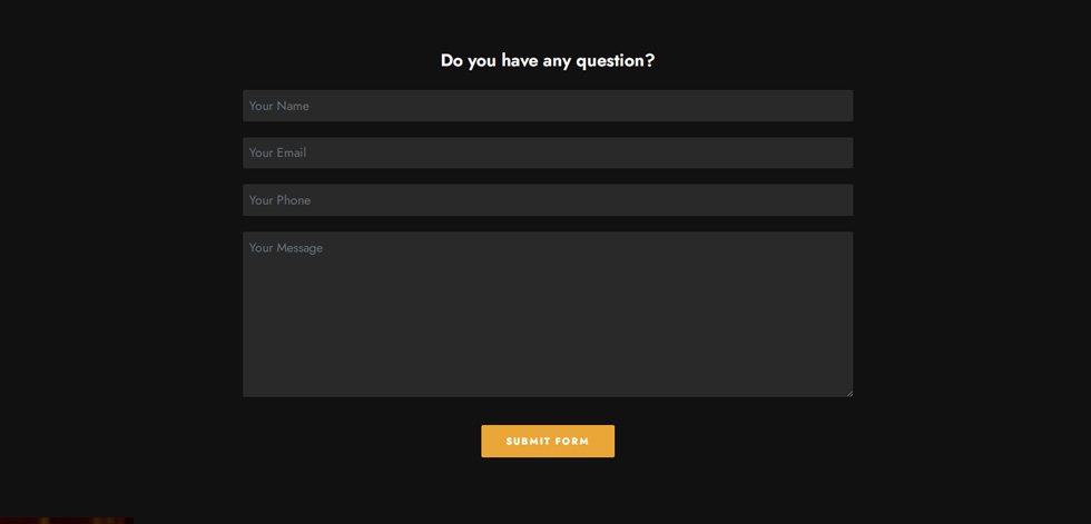 Contact page