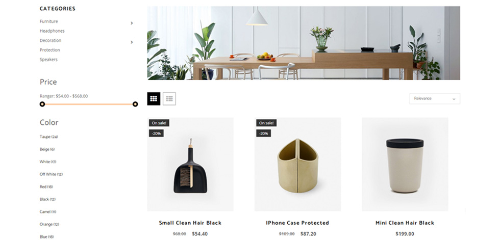 Category page