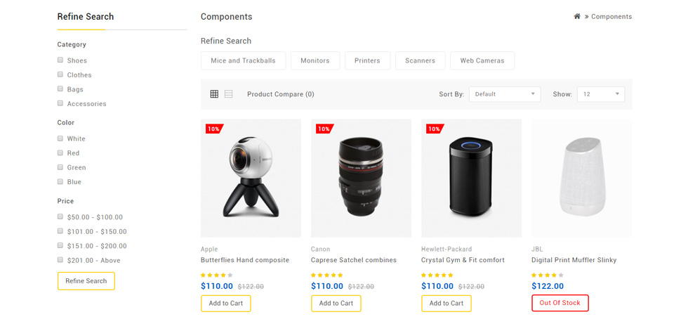 Category page