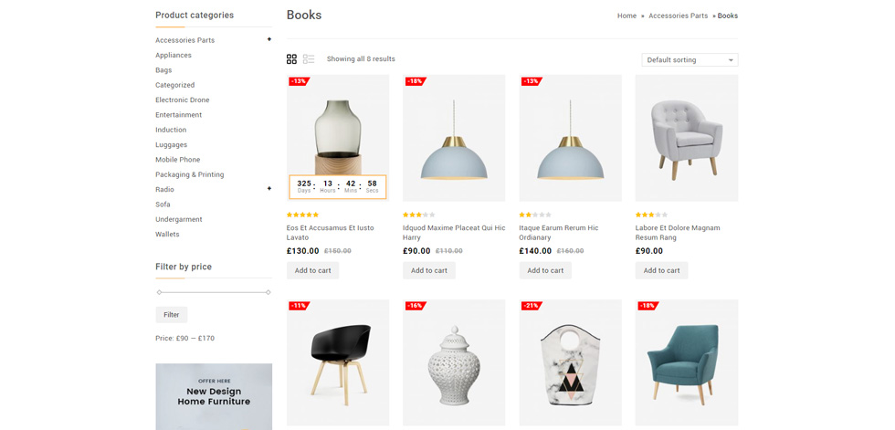 Category page