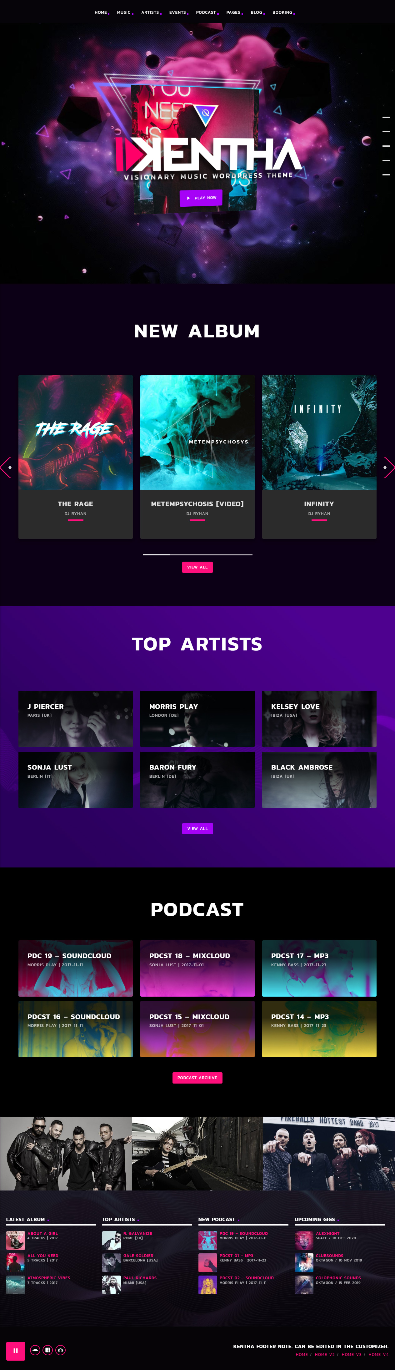 Kentha Video Background WordPress Themes