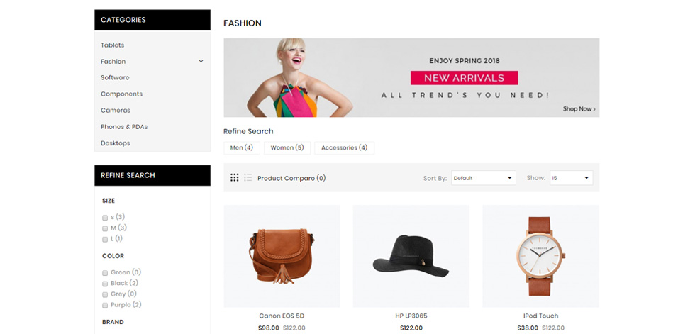 Category page