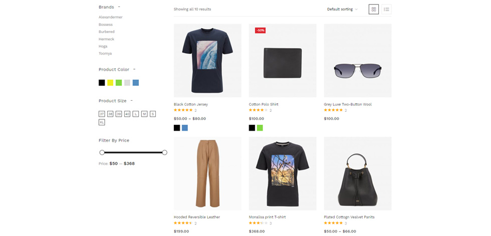 Category page