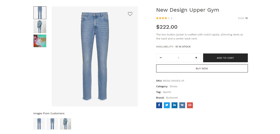 Product page