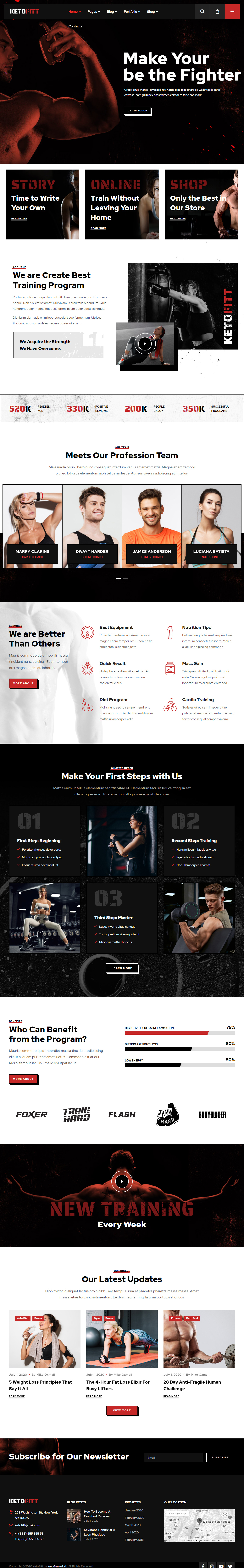 KetoFitt WordPress Fitness and Gym Themes