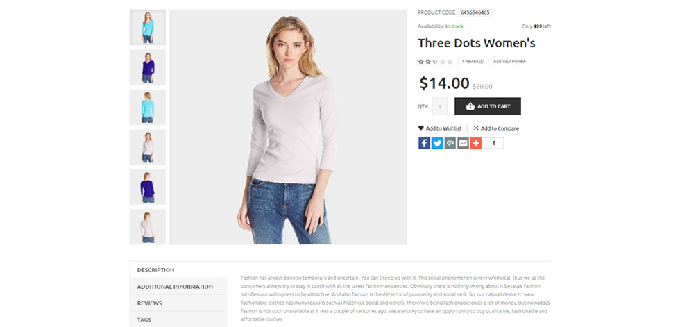 Product page