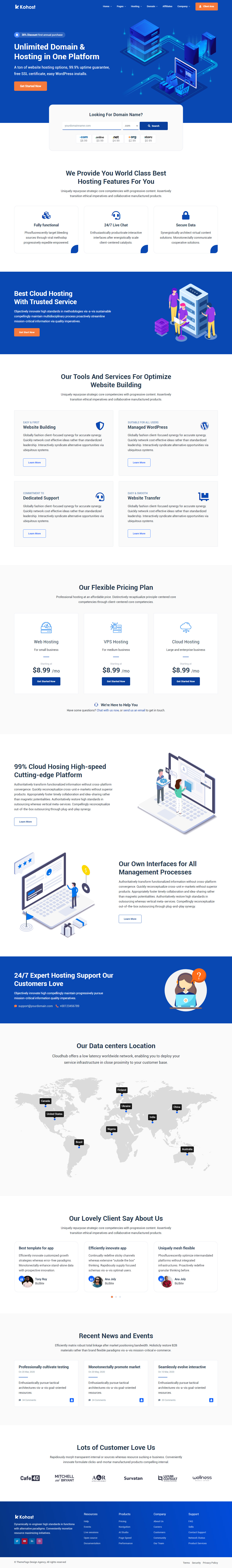 KohostHTML5 Hosting Template