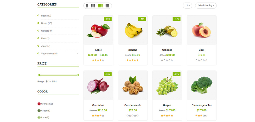Category page
