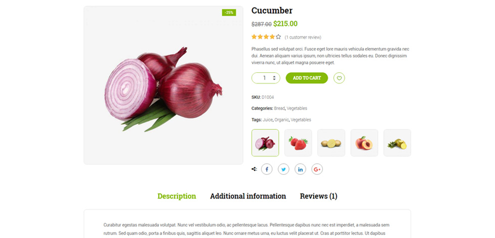 Product page