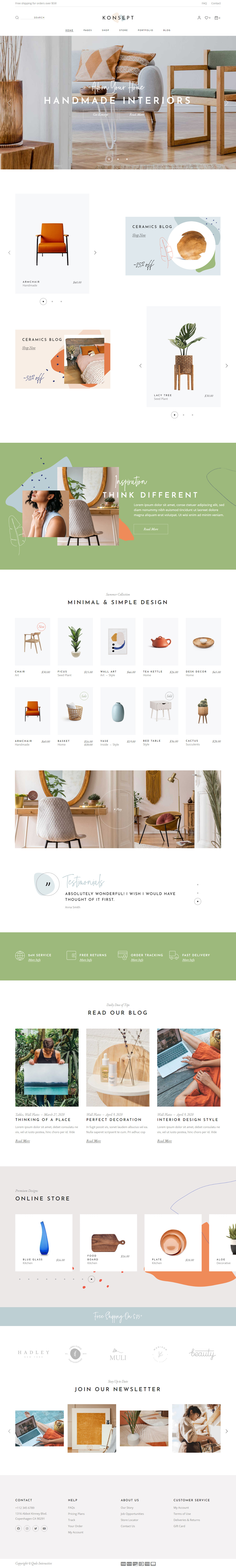 Konsept WordPress Furniture Store Themes