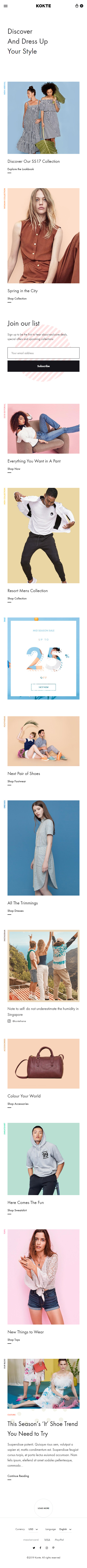 Konte – Premium Responsive Modern WooCommerce WordPress Theme theme — Mobile preview