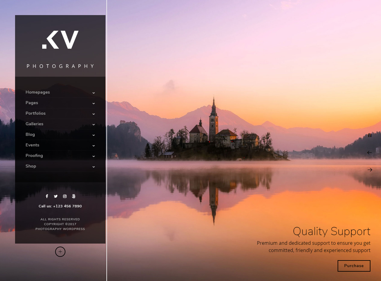 Kreativa Best WordPress Photography Themes