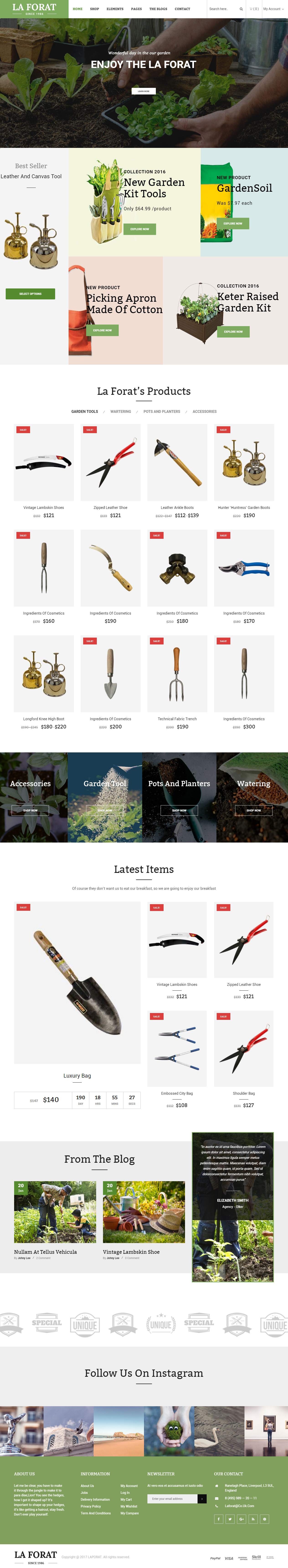 LaForat WordPress Garden Theme